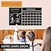 Wall Calendar Chalkboard Dry Erase Calendar (X Large 53”x 22”) Monthly, Weekly Organizer, Drawing Board, 4 Liquid Chalk Markers & Eraser, 2019 Planner for Family Activities, Chores, School, Work