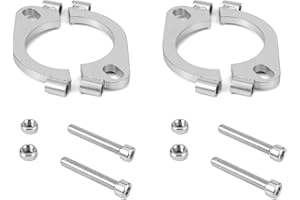 LIVOCCUR 2.75 inch Split Flange Repair Kit,2 Packs Exhaust Flange Flat Split Flange Repair Replacement Kit with 2 Bolts
