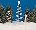 Set of 3 Lighted Spiral -Christmas- Trees - 3 Ft 4 Ft and 6 Ft - Winter Wonder Lane