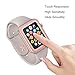 [Updated Version] AUNEOS Screen Protector for Apple Watch [Series 2] Glass Protector for 38MM Apple Watch [2 in 1] [Full Coverage] 3D Tempered Glass for Apple Watch Series 2 (38mm, Rose Gold)