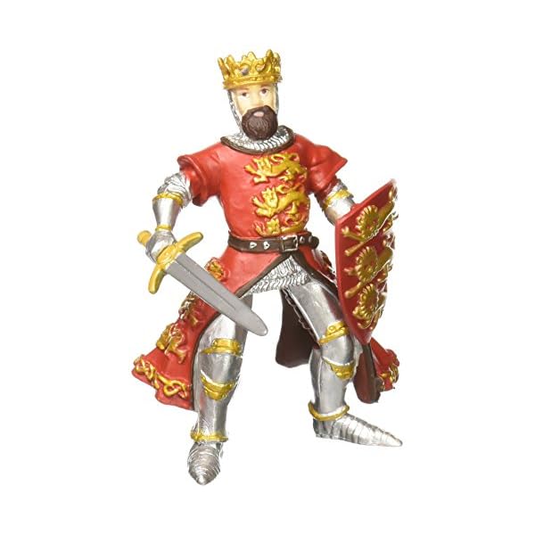 Papo 39338 - Richard Löwenherz, Spielfigur, rot