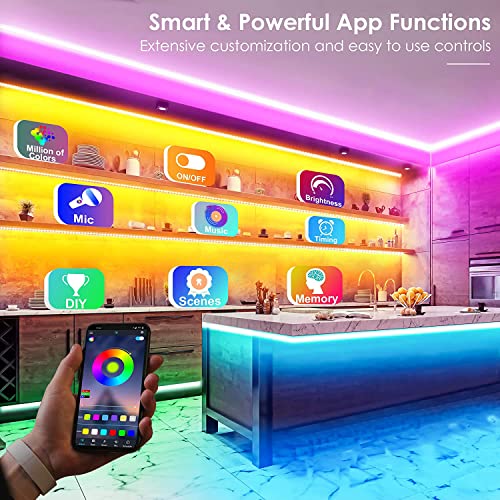 ViLSOM 100ft LED Strip Lights, Ultra Long Music Sync Timing LED Lights