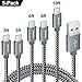 CLEEFUN USB C Cable, USB to USB C Cable Braided, [5 Pack, 3/3/6/6/10 ft] Type C Charger Fast Charging Cable for iPhone 16 15 Pro Max/Pro/Plus, for Samsung Galaxy S25 S24 S23 S22 S21 S20 S10, Pixel