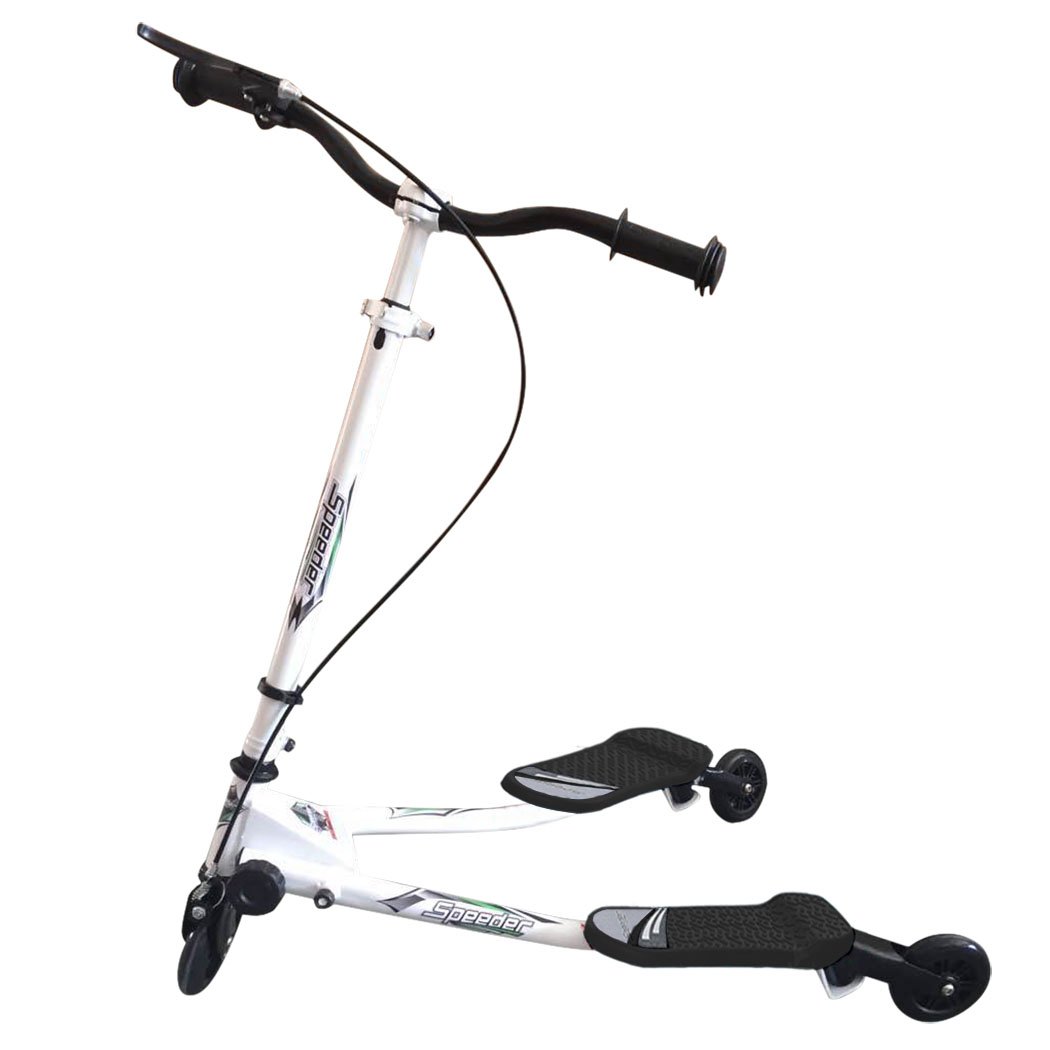 Busyall Mini Kids 3 Wheel Tri Flicker Folding Swing Scissor Push Scooter