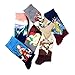 Famous Painting Art Printed Mens Dress Socks - HSELL Crazy Patterned Fun Crew Cotton Socks 6 Pack (C1)