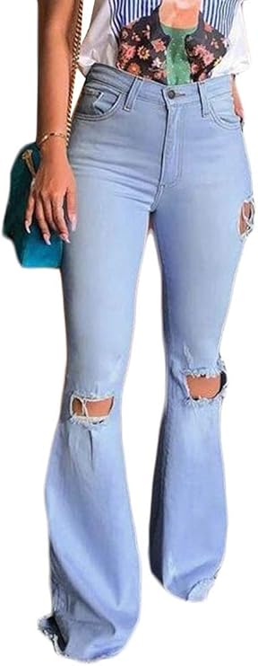 calça jeans feminina cintura alta boca larga