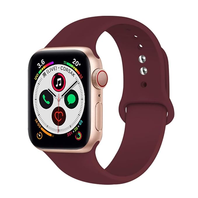 Correa Deportiva Compatible con Apple Soft Sweatproof Silicona ...