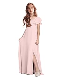 TAISHAN Junior Bridesmaid Dress for Wedding Ruffle