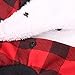 PAWZ Road Dog Plaid Shirt Coat Hoodie Pet Winter Clothes Warm and Soft for Medium and Large Dog Red 2XL