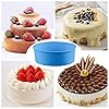 Redsea-2PCS-8-Inch-Round-Cake-Tray-Silicone-Cake-Tins-for-Baking-Layer-CakeCheesecakeRainbow-Cake-Non-Stick-Baking-Mold-Bakeware-Tray Redsea 2PCS 8 Inch Round Cake Tray Silicone Cake Tins for Baking Layer Cake,Cheesecake,Rainbow Cake Non-Stick Baking…