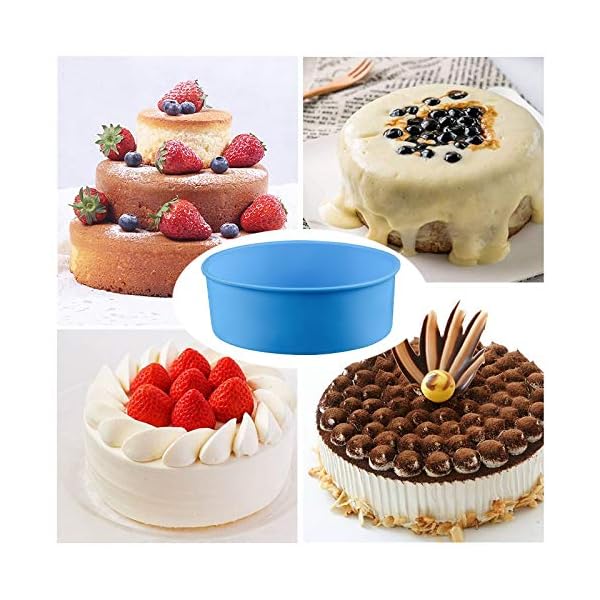 Redsea-2PCS-8-Inch-Round-Cake-Tray-Silicone-Cake-Tins-for-Baking-Layer-CakeCheesecakeRainbow-Cake-Non-Stick-Baking-Mold-Bakeware-Tray Redsea 2PCS 8 Inch Round Cake Tray Silicone Cake Tins for Baking Layer Cake,Cheesecake,Rainbow Cake Non-Stick Baking…