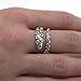 Octopus Tentacle Adjustable Ring in Sterling Silver (Antique Finish)