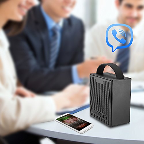 Alarm Clock Radio with Bluetooth Speaker - Digital Dimmable Clock Radio with 4 Alarm(Skip Weekend) for Bedroom,Wake to Micro SD Song/FM Radio,8W Wireless Speaker V4.2 with Mic for iPhone/Android - Thumbnail 5
