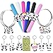 Kreatwow Panda Party Favors Kit for Panda Wristband Favor Stickers Necklace Key Chains for Panda Bear Birthday Shower