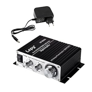 LEPY 2020A HiFi (2x 20 Watt) stereo design versterker voor MP3/mobiele telefoon/DAC zwart