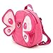 Hipiwe Butterfly Baby Walking Safety Backpack Anti-Lost Mini Bag Toddler Child Strap Backpack with Safety Leash (Pink) (Pink)