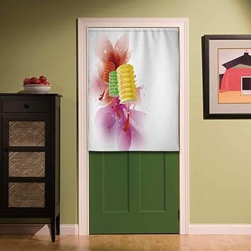Amazon Com Yoliyana Lantern Wear Resisting Door Curtain Mid