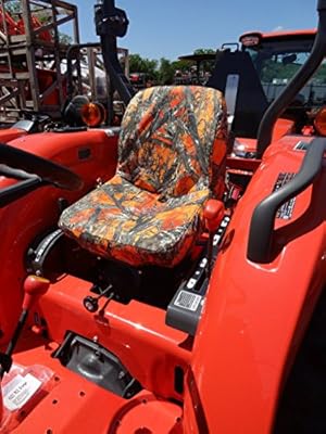 Durafit Seat Covers, Kubota Tractor L3301,L3901,L4701 in Orange Camo Endura MC2 Orange