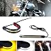 GTinthebox 2PC Flexible Switchback Dual-Color White & Amber LED Fork Turn Signal DRL Daytime Running Light Waterproof Adjustable Stips Bars kit Universal Fit Motorcycle Bike