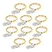 RTGS Products Warm White Colored LED Lights Indoor and Outdoor String Lights, Fairy Lights Battery Powered for Patio, Bedroom, Holiday Decor, etc (Warm White Color 20 LEDs 6.5 FEET 10 Sets)