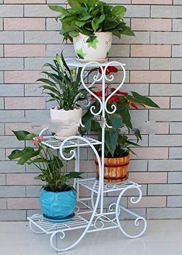 Truphe Planter Stand/Flower Pot Stand Gamla Stand Indoor/Outdoor Plant Stand (Lupin White)