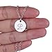 AOLO Unique Initial Disc Necklace Personality Necklace R