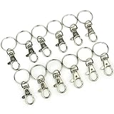 AllOff 12 x Lobster Clasps Swivel Trigger Clips Snap Hooks Bag Key Ring Charms Findings