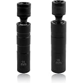 YGDMD 14mm&amp;16mm Spark Plug Socket Set,360-Degree Rotation Sparks Plugs Removal Tool with 12 Point Thin Wall for Sparks Plugs Removal &amp; Installation,3/8" Drive Magnetic Spark Plug Socket