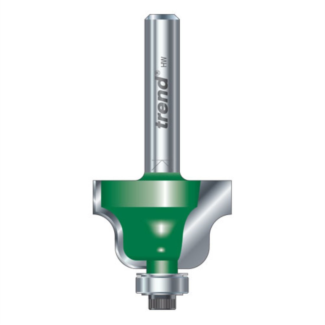 Trend CraftPro Self Guided Ogee Router Cutter, 1/2 Inch Shank, 4mm Radius and 15.9mm Cut Length, Tungsten Carbide Tipped, C086X1/2TC