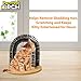 Purrfect Arch Deluxe Self Grooming and Massaging Cat Toy- Arch Brush Helps Reduce Shedding & Scratching To Keep Your Home Fur Free, Grey (PR011106)