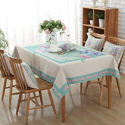 Cotton fabric tablecloth,Oblong table cloth,Coffee table tablecloth round tablecloth-B 90x90cm(35x35inch)