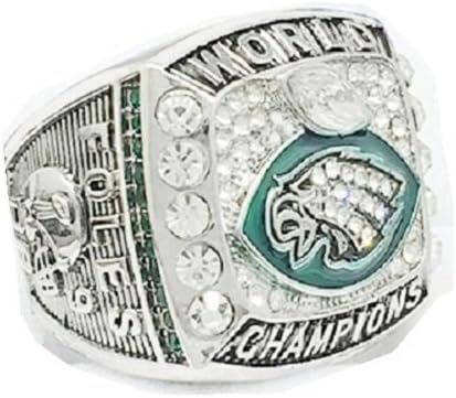 Amazon Com Eagles Ring Foles And Wentz World Championship Replica Ring Foles 11 Clothing