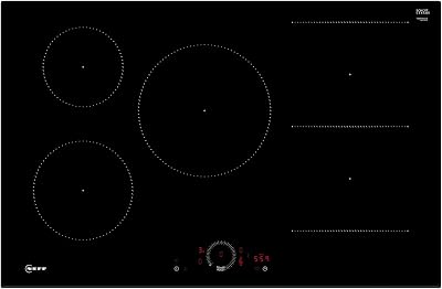 Neff T58FHW1L0 N 70 Built-in Induction Hob 80 cm Black Twist Touch