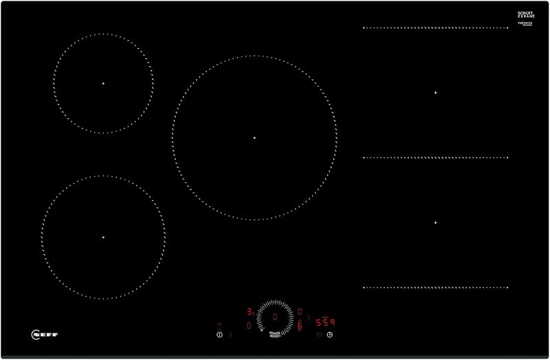 Neff T58FHW1L0 N 70 Built-in Induction Hob 80 cm Black Twist Touch