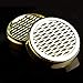 Cigar Humidifier - for Tobacco Moisturizing and Increased Humidity,Round and PVC Material, Gold Tone