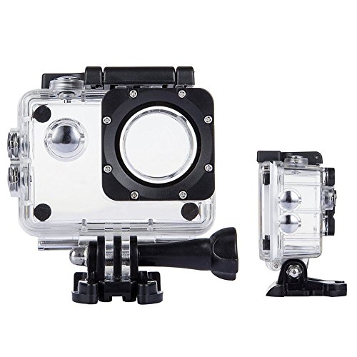 TEKCAM Custodia Protettiva Impermeabile compatibile con SJ4000 WiFi/ AKASO EK7000/ Victure/ GOOKAM/ Jadfezy/ Apexcam…