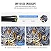 5.0MP USB Endoscope, 50FT 8.5mm Borescope, IP67 Waterproof Inspection Camera with Semi-Rigid Cable and 6 Adjustable LEDs, Snake Camera for Pipe Sewer Automotive Vent Inspection