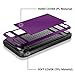 Vofolen Case Dual Layer Protective Shell Shock Absorbing Tough Bumper Cover Purple