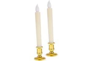 Hohopeti 2pcs Long Pole Candle Luminous Candle for Christmas Decoration Church Party Decor