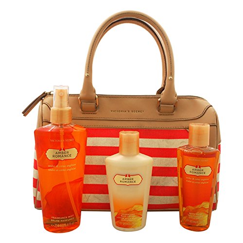 Victoria's Secret Amber Romance Gift Set, 4 Count
