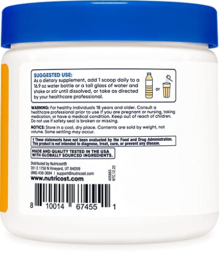 Nutricost Electrolytes Advanced Hydration Powder (Orange Mango) 60 Servings - Zero Sugar, 16 Vitamins & Minerals