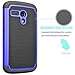 Motorola Moto G Case, Moto G 1st Gen Case, Tekcoo(TM) [Tmajor Series] Shock Absorbing Hybrid Rubber Plastic Impact Defender Rugged Slim Hard Case Cover for Moto G 3G / 4G LTE (Blue/Black)