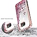 Galaxy S7 Active Case with [Tempered Glass Screen Protector] NageBee Quicksand Liquid Floating Glitter Flowing Sparkle Bling Luxury Clear Soft Case for Samsung Galaxy S7 Active SM-G891A (Rose Gold)