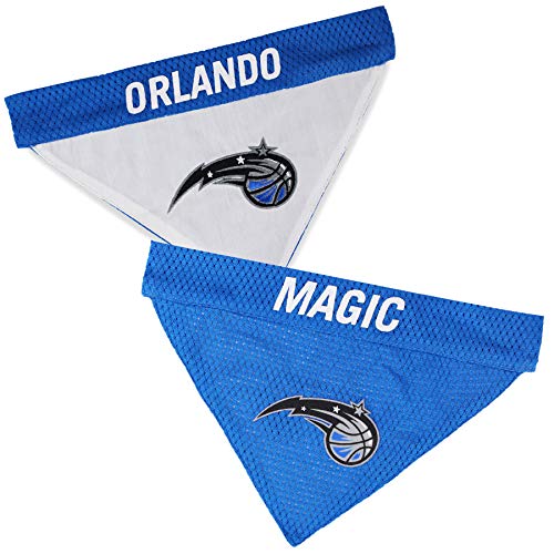 NBA Dog Bandana Orlando Magic Reversible Pet Bandana. 2 Sided Home