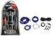 Soundstream Scx-4 4 Farad Car Audio Capacitor + Complete 0 Gauge Wire Kit W/RCA