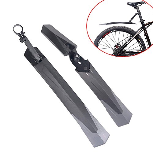 WElinks Soft Plastic Bike Fenders Set, Bike Front Rear Rain Mud Guards Accessories Set, 2Pcs/set Road Mountain Bike Bicycle Cycling Front/Rear Wheel Tire Tyre Mud Guards Mudguard Fenders Set