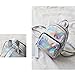 BESTOYARD Holographic Backpack Hologram Satchel Casual Bag Adult Shoulder Bag Satchel Backpack (Sliver)