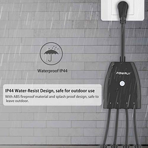 Outdoor Smart Plug, Surge Protector, POWRUI Smart Power Strip with 4