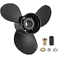 RADHLBNIU 48-77344A45 Outboard Boat Propeller 13 1/4 x17 Pitch Replacement for Mercury 60 75 90 100 115 hp, 15 Spline Tooth, RH, 13.25 x 17P