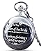 FJ FREDERICK JAMES Father of The Bride Gifts - Engraved 'Father' Pocket Watch - Dad Gifts for Wedding
